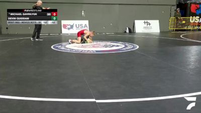 Novice Boys - 86 lbs 5th Place Match - Devin Quiddam vs Michael Gavrilyuk, Sacramento Wrestling Bears