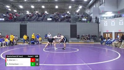 195 lbs Quarterfinals (8 Team) - Seth Richardson, Carmel vs Andy Warren, Perry Meridian