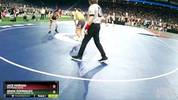 D1-126 lbs Cons. Semi - Simon Dominguez, Detroit Catholic Central HS vs Jace Morgan, Rochester Adams