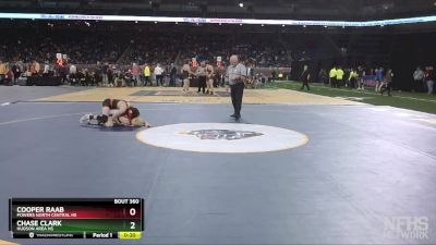 D4-113 lbs Cons. Semi - Cooper Raab, Powers North Central HS vs Chase Clark, Hudson Area HS