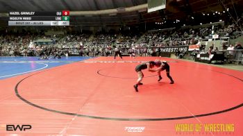 46 lbs Consolation - Hazel Grimley, California Grapplers vs Rozlyn Reed, Legacy Elite Wrestling Club