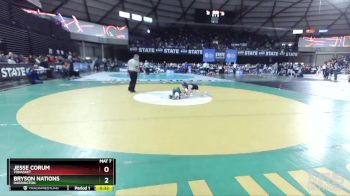 1B/2B 106 Cons. Round 3 - Jesse Corum, Tonasket vs Bryson Nations, Darrington