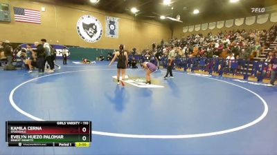 110 lbs Champ. Round 2 - Kamila Cerna, Stockdale vs Evelyn Huezo Palomar, Ernest Righetti