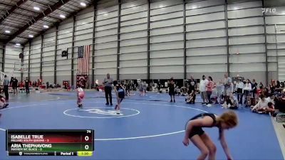 74 lbs Finals (8 Team) - Isabelle True, Millard South Queens vs Aria Thephavong, Mayhem WC Black