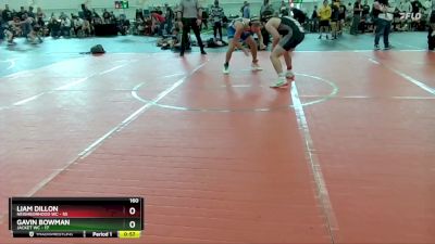 160 lbs Round 2 (10 Team) - Liam Dillon, Neighborhood WC vs Gavin Bowman, Jacket WC