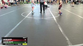 90 lbs Round 3 (6 Team) - Jacob Baker, Roughhouse vs Porter Adams, Donahue WA
