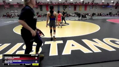 110 lbs Semifinal - Samara Chavez, King University vs Allison Hancher, Indiana Tech