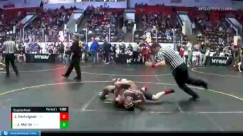 158 lbs Quarterfinal - Jacob Morris, Jr Marauder WC vs Jack Hartvigson, Onaway Area Wrestling