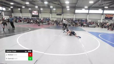 102 lbs Quarterfinal - Jaxson Walker, Desert Dogs WC vs Dylan Gorraiz, Nvrtc