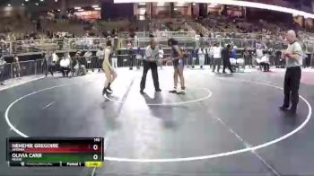 140 lbs 7th Place Match - Olivia Carr, Nease vs Nehemie Gregoire, Apopka