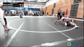 58 lbs Consolation - Azayla Mitchell, Prime Wrestling vs Slayde Bagwell, Tuttle Wrestling