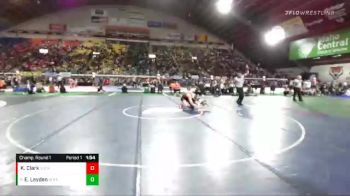3A 160 lbs Champ. Round 1 - Eli Leyden, Bonners Ferry vs Kolby Clark, South Fremont