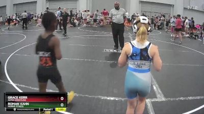 65 lbs Round 3 - Grace Kerr, Alpha Wrestling vs Roman Kahn, Morris Fitness