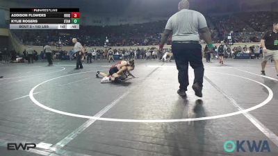 102 lbs Round Of 16 - Addison Flowers, Redskins Wrestling Club vs Kylie Rogers, Standfast