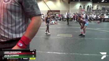 85 lbs Quarterfinals (8 Team) - Jacob Saunders, Team Gotcha vs Jaden Washington, Untouchables Purple