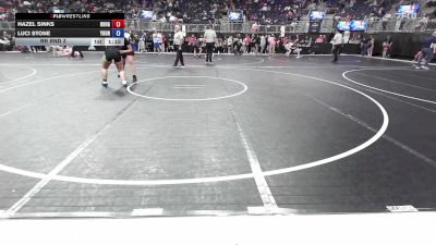 147-159 lbs Rr Rnd 3 - Hazel Sinks, Roughnecks Wrestling Club vs Luci Stone, Young Viking Warriors