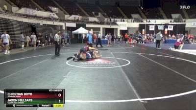 175 Varsity Semifinal - Jaxon Millsaps, Coahulla Creek vs Christian Boyd, Spanish Fort