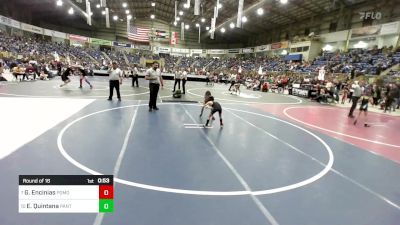 50 lbs Round Of 16 - Gage Encinias, Pomona Elite vs Ezekiel Quintana, Panthers