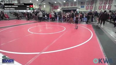 55 lbs Round Of 16 - Waylon Cooper, Sperry Wrestling Club vs Elijah Kroll, Raw Wrestling Club