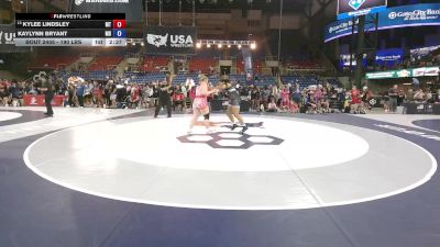 190 lbs Champ. Rd Of 32 - KyLee Lindsley, MT vs Kaylynn Bryant, MD