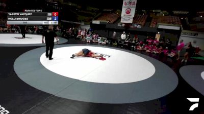 165 lbs Yaretzi Vazquez, SDIKWA - San Diego-Imperial Kids Wrestling Association vs Holli Bridges, SAWA - Sacramento Area Wrestling Association