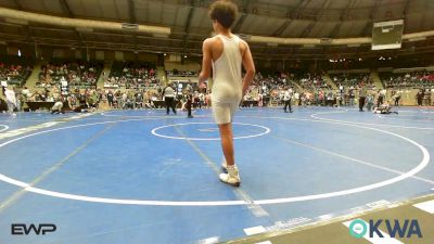 130 lbs Quarterfinal - HollyJo Fansler, Verdigris Youth Wrestling vs Zane Jackson, Coweta Tiger Wrestling