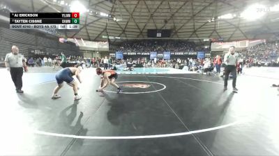 Boys 4A 175 lbs Semifinal - AJ Erickson, Yelm vs Tayten Cissne, Chiawana