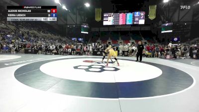 130 lbs Cons. Sub-rd Of 32 - Alexis Nicholas, MD vs Keira Liesch, LA