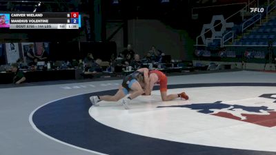 144 lbs Cons. Rd Of 128 - Carver Wieland, IA vs Mandius Volentine, IA