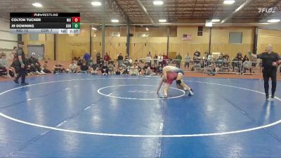 157 lbs Round 1 (6 Team) - Colton Tucker, North Idaho College vs Jr Downing, Corban University