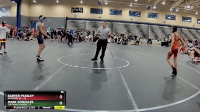 96 lbs Round 4 (8 Team) - Mark Gonzales, Top Dawg Academy vs Karver Peasley, Richmond WC