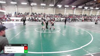 87 lbs Rr Rnd 4 - Thomas Tyrrell, Aztec YW vs Cj Jacquez, Farmington YW