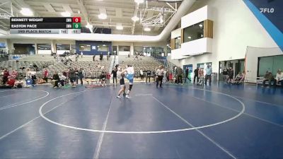 126 lbs 3rd Place Match - Easton Pace, Sanderson Wrestling Academy vs Bennett Weight, Sanderson Wrestling Academy