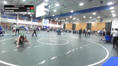 126 lbs Cons. Round 2 - Armani Marrujo, Clovis West vs Ryan Davis, Garces