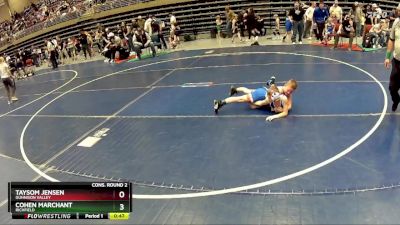 70 lbs Cons. Round 2 - Taysom Jensen, Gunnison Valley vs Cohen Marchant, Richfield