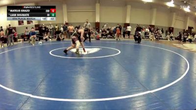 117 lbs 5th Place Match - Mateus Erazo, Powhatan Youth Wrestling Club vs Liam Shumate, Rural Retreat