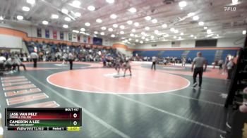 125 lbs Cons. Round 5 - Jase Van Pelt, Cornell College vs Cameron A Lee, Millikin University