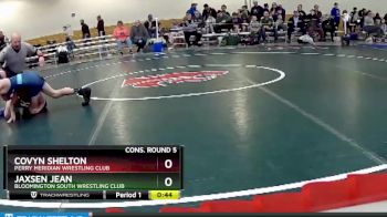 102 lbs Cons. Round 5 - Covyn Shelton, Perry Meridian Wrestling Club vs Jaxsen Jean, Bloomington South Wrestling Club