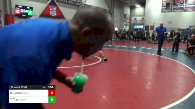 132 lbs Consi Of 16 #1 - Brent Lemm, Kerman vs Tyson Tran, Granada