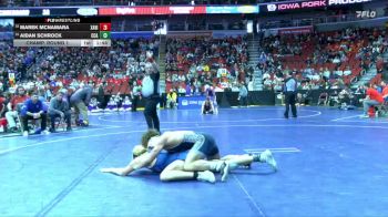 3A-165 lbs Champ. Round 1 - Aidan Schrock, Clear Creek-Amana vs Marek McNamara, Xavier, Cedar Rapids