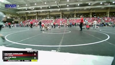 115 lbs Semifinal - Zachary Donalson, Honey Badger vs Dalton Paul, Maize WC