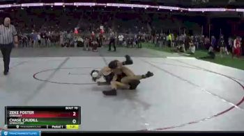 D4-135 lbs Champ. Round 1 - Zeke Foster, Sandusky vs Chase Caudill, Springport