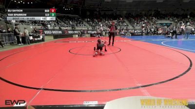 64 lbs Consi Of 16 #2 - Eli Sayson, Nashville Catholic Wrestling vs Van Sparrow, Elevate Wrestling Club