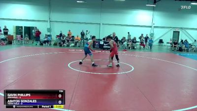 119 lbs Placement Matches (8 Team) - Gavin Phillips, Arkansas vs Ashton Gonzales, Texas Gold