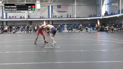 165 lbs Consi Of 16 #1 - Tyler Fromm, F&M - UnAttached vs Declan Casey, Naval Academy