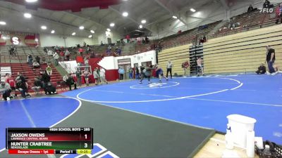 285 lbs Semifinal - Jaxson Owens, Lawrence Central Bears vs Hunter Crabtree, Rensselaer