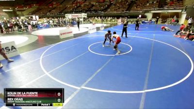 144 lbs Semifinal - Rex Orais, Swamp Monsters Wrestling Club vs Kolin De La Fuente, Ground Creatures Wrestling