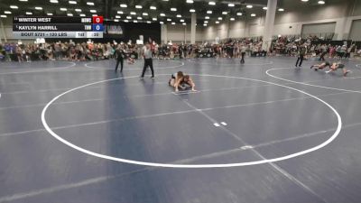 120 lbs Cons. Sub-semis - Kaylyn Harrill, The Best Wrestler vs Winter West, Mat Demon Wrestling Club