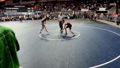 D 2 113 lbs Quarterfinal - Rylan Bowers, Belle Chasse vs Blake Andre, Archbishop Shaw