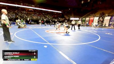 144 Class 1 lbs Cons. Round 2 - Andrew Schilly, Valle Catholic vs Kameron Perry, Brookfield